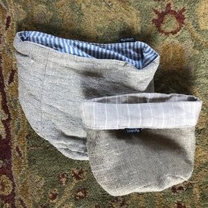 LinenMe linen Bread basket cottagecore